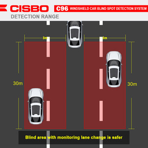 Easy <strong>Installation</strong> One Blind Spot radar <strong>Sensor</strong> on the Car Rear Windshield to Monitor Blind Spots on Both Sides of the Car - Product Image 5
