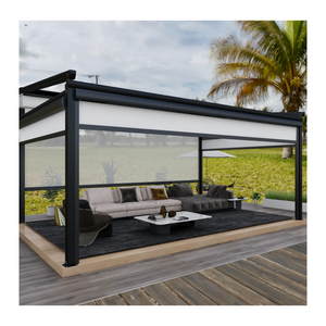 Ev balkon için kolayca monte uzaktan kumanda su geçirmez geri çekilebilir tente çatı - Product Image 5