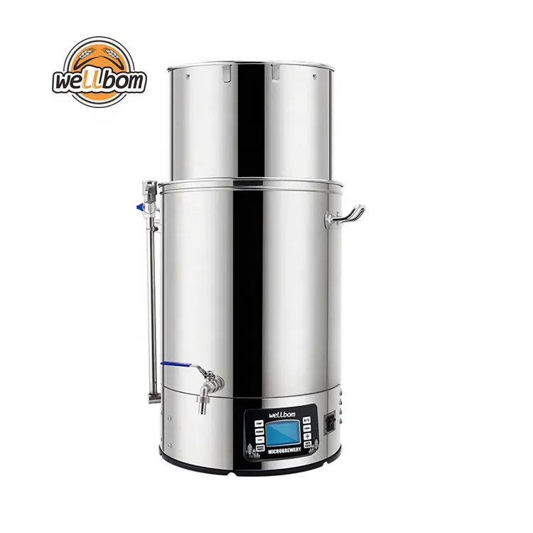 Equipo de elaboración de cerveza artesanal, sistema eléctrico de elaboración de cerveza todo en uno, 40L/60L