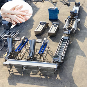 1時間あたり2T鶏の足の処理ライン鶏の食肉処理用の鶏の爪ライン - Product Image 1