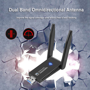 1300Mbps WiFi adaptörü USB 3.0 Dual Band 5GHz/2.4GHz kablosuz ağ adaptörü 2 antenler Mac OS için Windows için Wi-Fi Dongle - Product Image 6