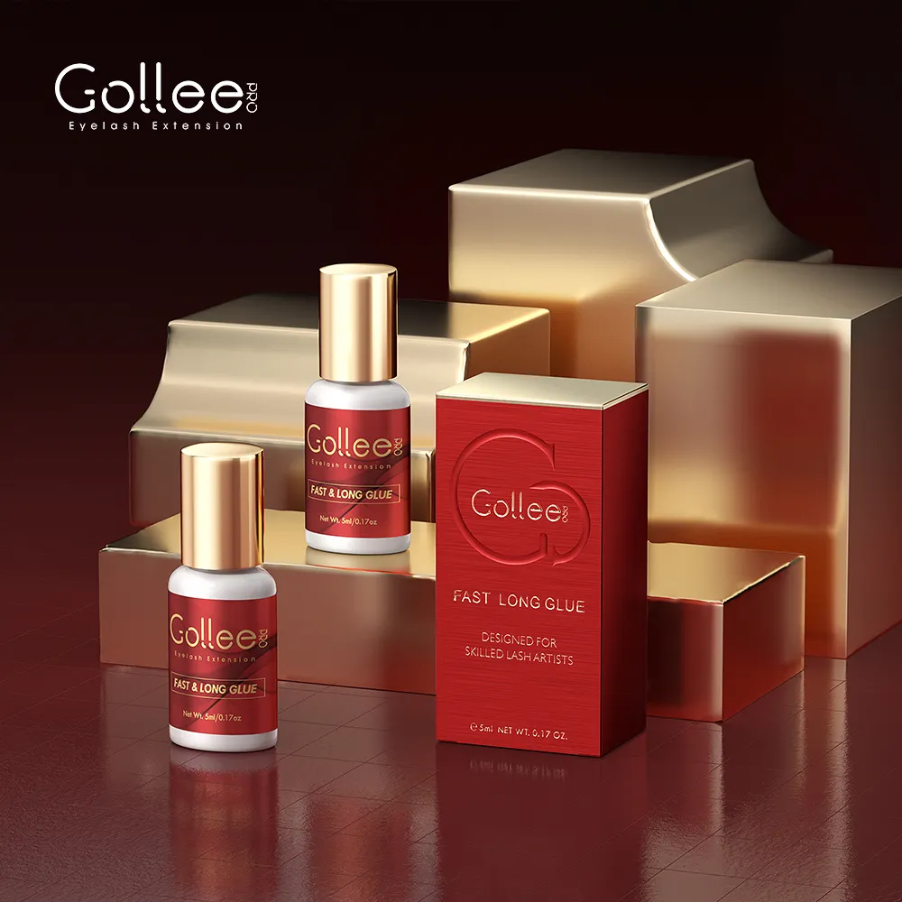 Gollee — colle sans Latex de qualité médicale, liquide pour Extension de cils, sensible à faible humidité, privée professionnelle, sans Latex