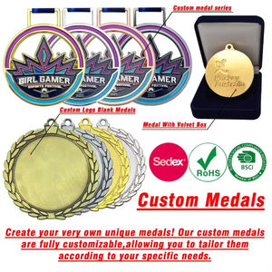 Großhandel Custom 3D Gold Award Lauf medaille Hochwertige leere Zink legierung Metall Handwerk Entwerfen Sie Ihre eigene Medaille - Product Image 2