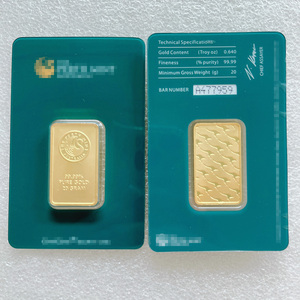 メタルクラフト金メッキバー1oz/2.5g/5g/10g/20g/50g/100g銅インゴット銀金メッキ地金非磁性
