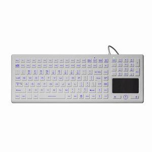 IP68医用硅胶键盘，带触摸板，用于洁净室医疗和食品工业 - Product Image 1