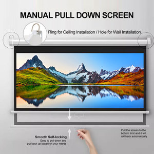 120&quot; 16:9 4k hd Alr <strong>Projector</strong> <strong>Screen</strong> Wall Video Format Easy <strong>Install</strong> Manual Projection <strong>Screen</strong> Drop-down <strong>Projector</strong> <strong>Screen</strong> - Product Image 3