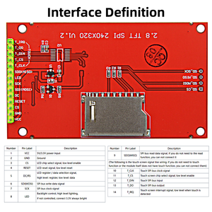 Modulo schermo LCD personalizzato da 2.8 pollici TFT 320*240 ILI9341 Display LCD SPI - Product Image 4