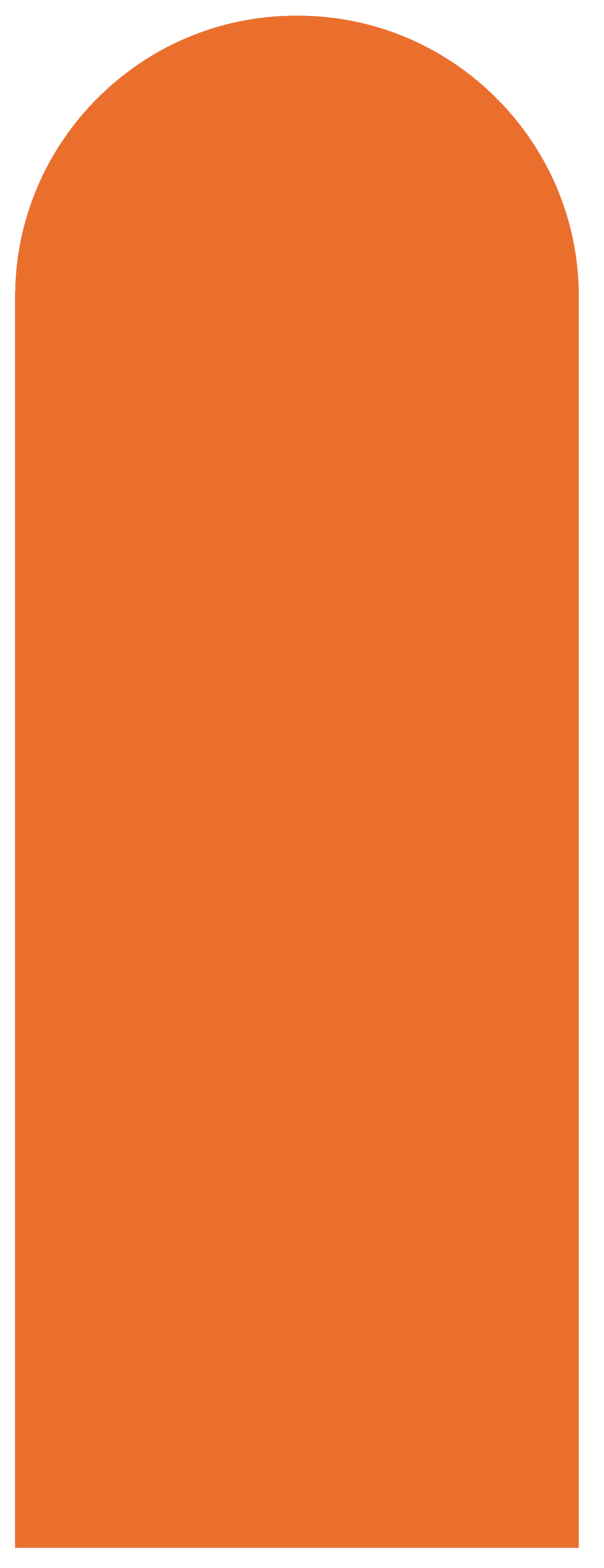 Orange Arched Yoga Mat