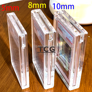 TCG Super Clear Acrylic Graded Trading Card Display Holder Round Shape Protection Case for Pokemon Sports <strong>PSA</strong> BGS CGC Slabs - Product Image 3