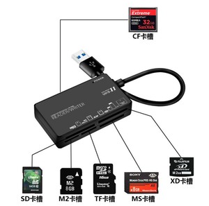 Yeni varış USB C 6 in 1 yüksek hızlı Mini kart okuyucu adaptörü hepsi bir CF SD M2 TF MS XD tak ve çalıştır kurulum için - Product Image 5