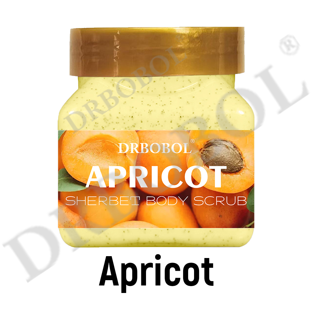 Exfoliante corporal de crema de albaricoque 350 g (versión en inglés)