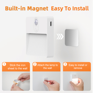 <strong>New</strong> <strong>Style</strong> with Automatic Motion Sensor Night Light - RGB Magnetic Wall Light Smart Sensor <strong>LED</strong> for Bedroom/Hallway - Product Image 5