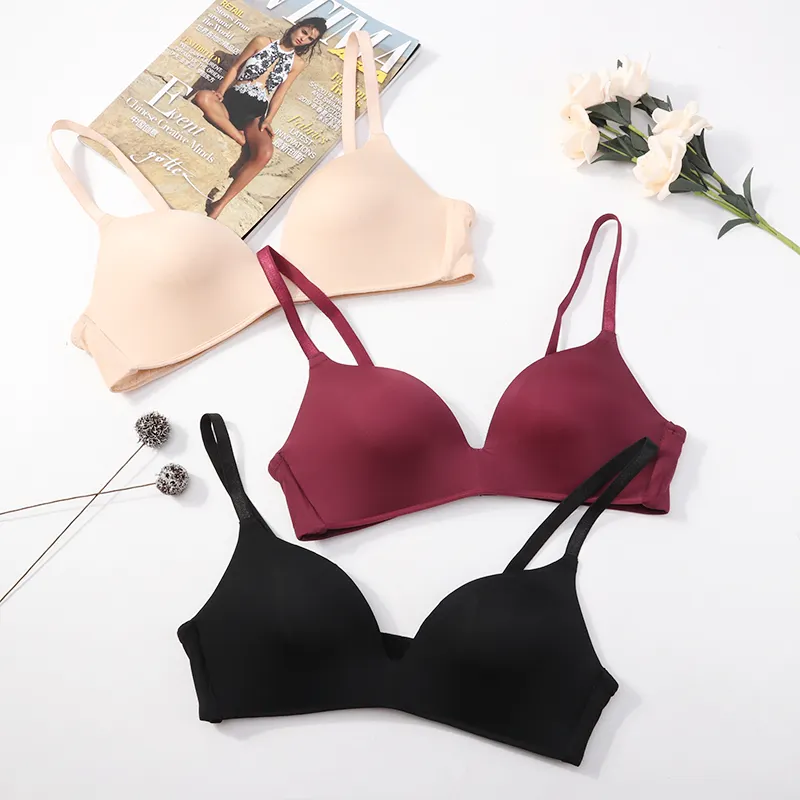 Soutien-gorge confortable pour femme, Push-Up, sans couture, grande taille, nouvelle collection