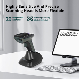 New Released Wireless 2D BarCode Reader <strong>Scanner</strong> <strong>Android</strong> USB Handheld QR Barcode <strong>Scanner</strong> with Charging Base - Product Image 4