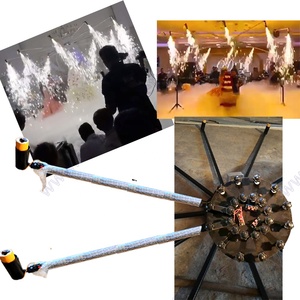 Beste große Kreis rotierende drahtlose Fernbedienung kaltes Feuer Pyro Indoor Feuerwerk Feuer System für die Hochzeit - Product Image 1