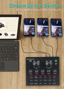 Like Audio PC-V8 New <strong>PRO</strong> Musical Professional Sound Card Interface Studio Recording Audio <strong>Mixer</strong>