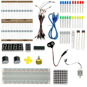 Essential DIY Electronic Components Kit mit Steck brett-und Zubehör werkzeugen für Prototyping und Lernen - Product Image 3
