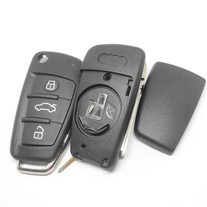 กุญแจรีโมทรถยนต์พับได้3ปุ่ม,Fob สำหรับ A-Udi A2 A3 A4 A6 A6L A8 Q7 TT กุญแจรีโมทกุญแจ315 Mhz ID48 - Product Image 4