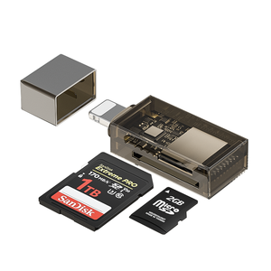 IOS USB Typ C & Micro USB Kartenleser OTG SD Speicher kartens ch reiber Tragbarer Leser für IOS-Geräte - Product Image 1