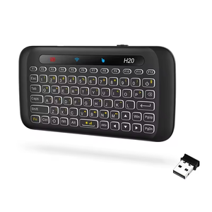 Genuino H20 Touchpad Teclado retroiluminado IR Aprendizaje Air Mouse Control remoto Mini teclado - Product Image 3