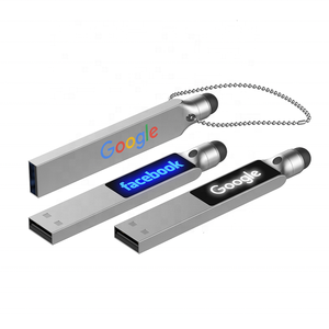 Regalo de promoción, unidad Flash USB portátil, pantalla táctil, unidad Flash USB de Metal agradable Popular con logotipo Led, Memoria USB plana 3,0 - Product Image 6