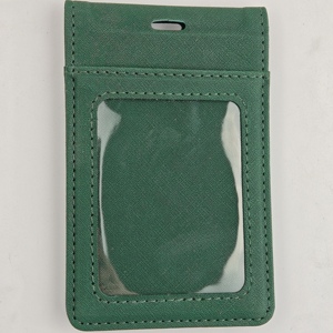 2025 nóng bán cao cấp sang trọng biểu tượng tùy chỉnh màu xanh lá cây thân thiện với môi PU da ID từ chủ thẻ huy hiệu cho tổ chức sĩ quan - Product Image 6