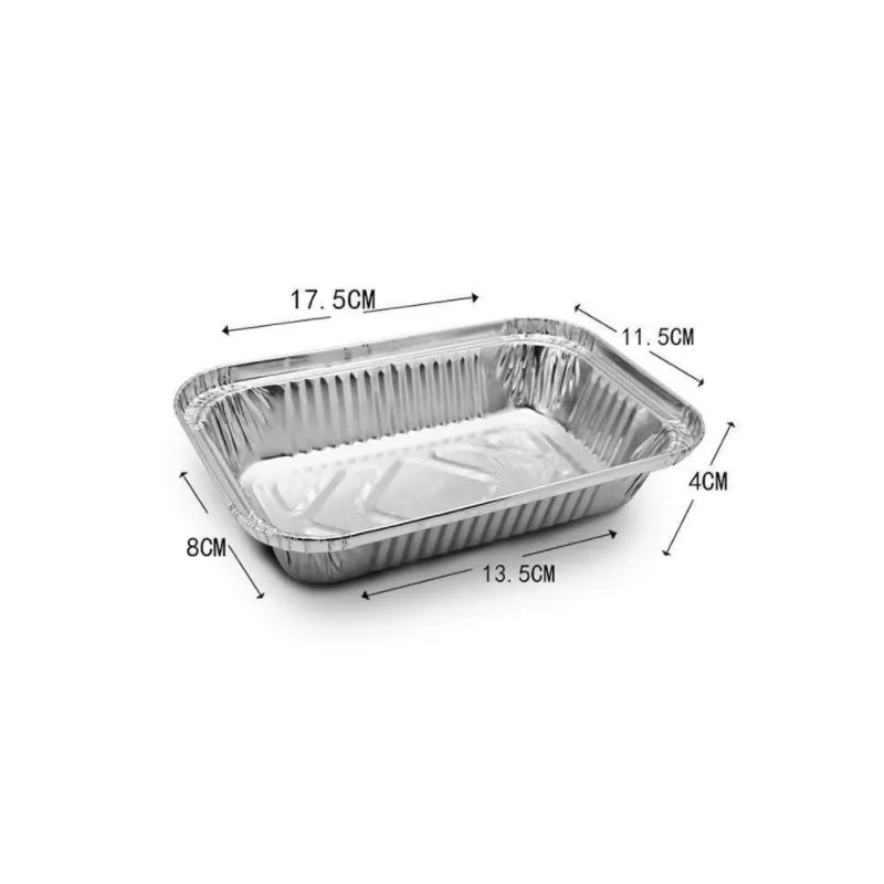 Contenedor de comida de papel de aluminio para llevar, caja de embalaje desechable para llevar comida, fiambrera redonda de papel de lata con tapa