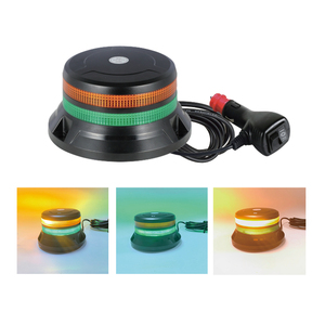双层频闪闪光灯DC12v 24v琥珀色信标警告带磁铁底座ECE R65新条件 - Product Image 4