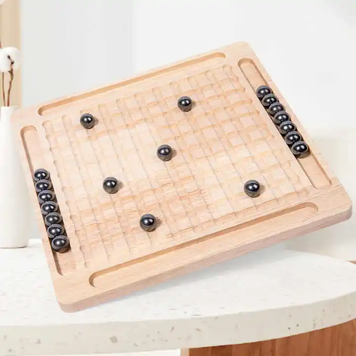 2024 новая деревянная Магнитная шахматная игра штабелирование высокоблочных игрушек портативная Магнитная битва Шахматная стратегия настольная Магнитная игра