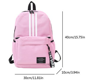Ba lô vải bố công suất lớn sinh viên thời trang nhỏ tươi Ba lô xu hướng phiên bản Hàn Quốc sinh viên schoolbag - Product Image 5
