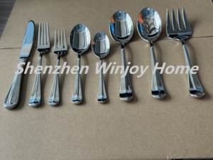 Gương Bạc forge 18/0 không gỉ Thêm Heavyweight dao kéo Flatware Set 16 - Product Image 6