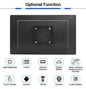 12 Volt Dc Wall Mount IPS <strong>Display</strong> 13.3 15.6 18.5 21.5 23.6 Inch Industrial Capacitive Touch Monitor <strong>LCD</strong> Monitors with <strong>VGA</strong> <strong>Input</strong> - Product Image 6