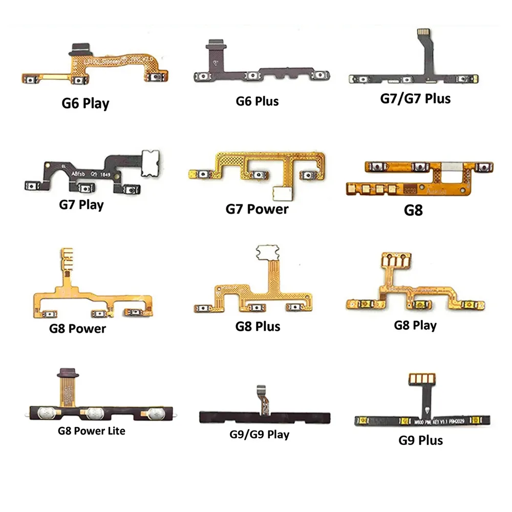 Para Motorola Moto E5 E6 E7 G31 G41 G51 G71 botón de volumen de alimentación Cable flexible interruptor de tecla lateral Botón de Control de encendido y apagado piezas de reparación