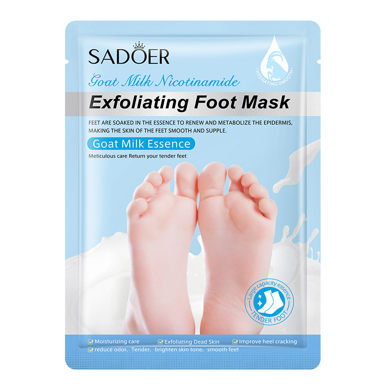 Masque pour les pieds au lait de chèvre