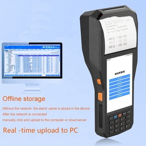 Robusto Industrial 4G Android Wifi PDA 4 pulgadas para Bluetooth Terminal POS de mano Impresora de facturas de recibos incorporada de 80mm Escaneo de código de barras - Product Image 4
