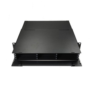 Panel de conexión de fibra óptica 1U 19 ''hasta 144 fibras (MPO/LC/SC/ST/FC) Caja de montaje en rack Cajón deslizante ODF para centro de datos/FTTX - Product Image 3