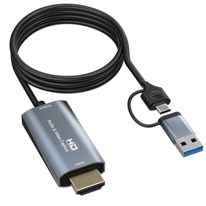 4k用于HDMI到USB/usb-c视频采集卡2m电缆电脑摄像机实时流记录会议/通话高清MP4表格 - Product Image 2