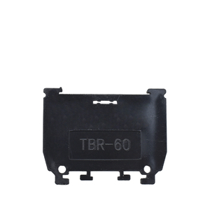 Bloque de terminales 60A TBR Terminal de riel DIN negro Material de cobre o hierro Bloques de terminales de género del producto - Product Image 2
