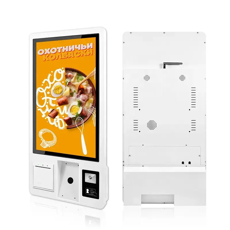 Kiosque de paiement à commande automatique Terminal de service de caisse tactile Restaurant Machine de commande de restauration rapide Kiosque de commande automatique
