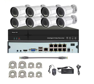 FSAN工厂5mp 8ch 4ch Poe Nvr K其Ip67防水摄像机集闭路电视Nvr系统家用安全Ip摄像机Nvr - Product Image 1