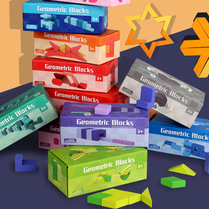 12 renk okul öncesi yaş çocuk geometrik yapı taşları öğretim yardımcıları klasik oyuncaklar renk biliş seti için katı ahşap yapılmış - Product Image 3