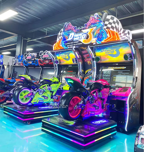 2-Player 5 DX Simulator Metal Arcade <strong>Game</strong> Machine Super Motion Bike Car Race Shopping Malls 220V Board Coin Operated Motorcycle