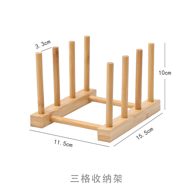 Étagère de rangement à trois compartiments