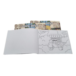 卸売カスタムかわいい塗り絵印刷大人の塗り絵ボビー商品子供のための塗り絵 - Product Image 2