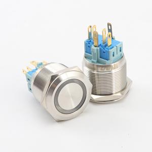 LEDプッシュトゥオンボタンスイッチ付き防水25mm車スタートプッシュボタンスイッチ - Product Image 2