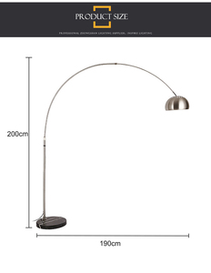 หรูหราโมเดิร์นไฟ LED ในร่มห้องนอน Arc ศึกษาการศึกษาหินอ่อนยืนตกปลาแขวนโคมไฟตั้งพื้นสําหรับตกแต่งห้องนั่งเล่น