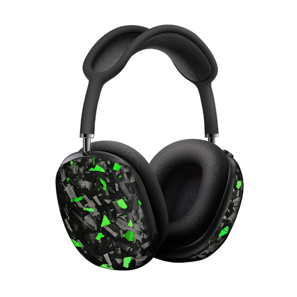 Fibra de carbono forjada, verde brillante.