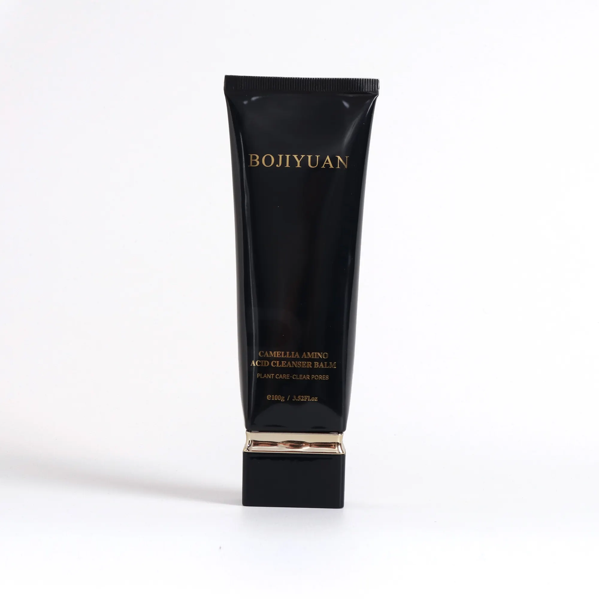100 ml Luxus benutzerdefinierte schwarze Gesichtsreiniger Kunststoff-Verpackung Creme Kosmatisches Rohr für Gesichtwaschanlage