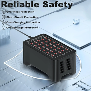ハイパワー150W USB充電器30ポート高速充電デスクトップ充電器QC3.0機能ABS材料5V/2A入力12W出力 - Product Image 5