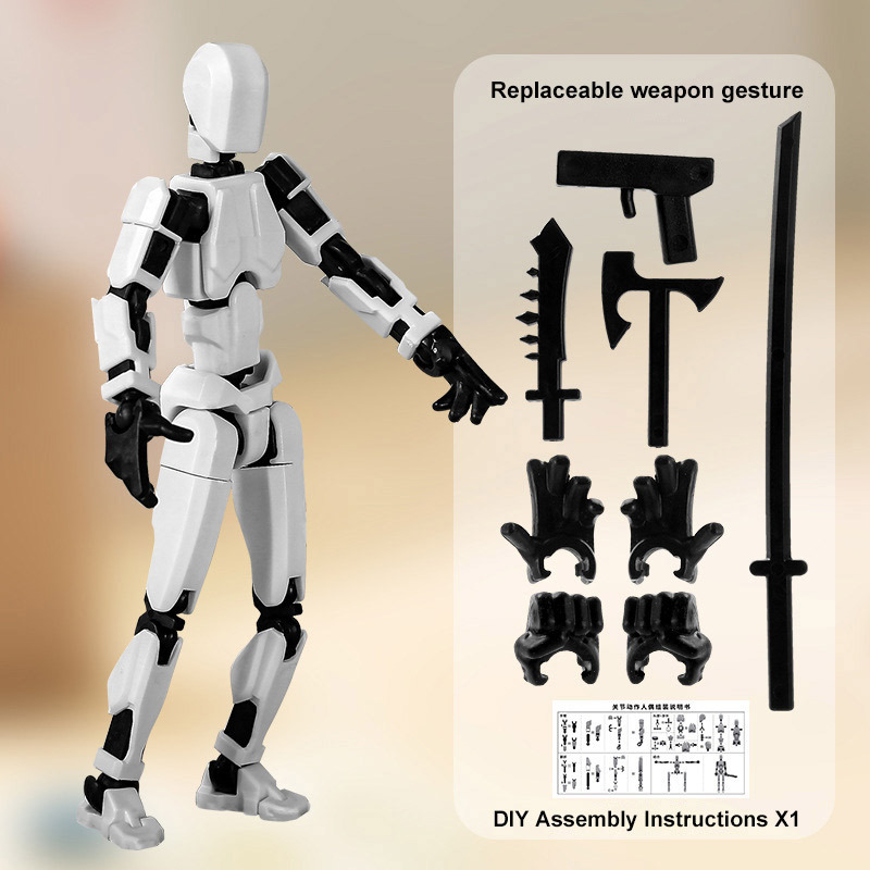 Arma de Mech-4 blanca grande 4 modo